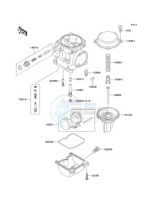 EN 500 C [VULCAN 500 LTD] (C6-C9) [VULCAN 500 LTD] drawing CARBURETOR PARTS