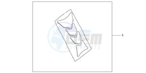 CBR1000RR9 KO / HRC MK drawing TANK PAD HRC LOGO