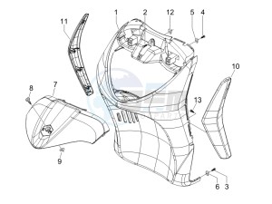 Liberty 125 4t Sport e3 (UK) UK drawing Front shield