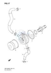 GSF1250 (E2) Bandit drawing OIL COOLER