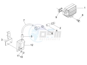 Liberty 50 2t (UK) UK drawing Voltage Regulators - Electronic Control Units (ecu) - H.T. Coil