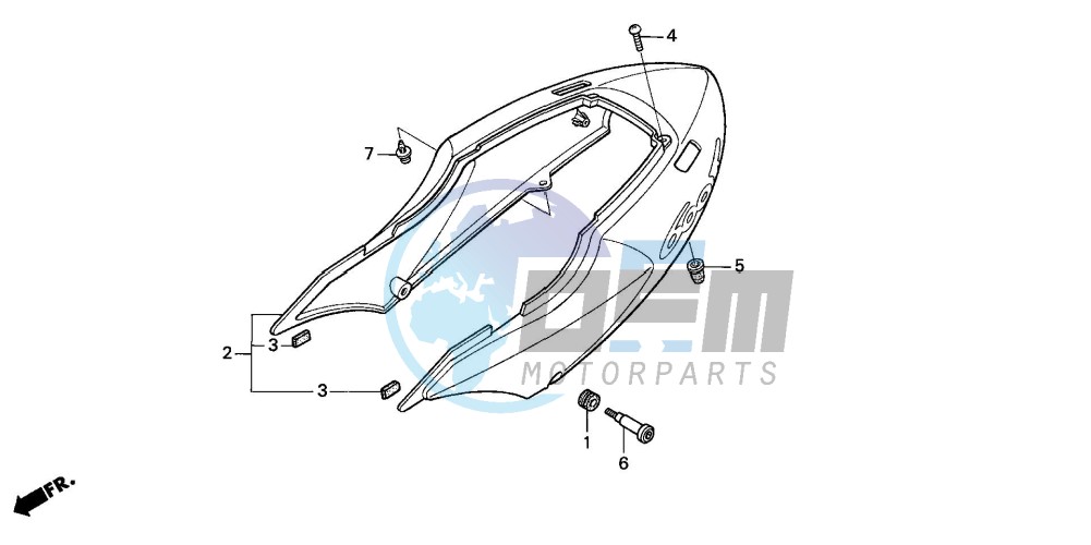 REAR COWL (CBR600F/F44)