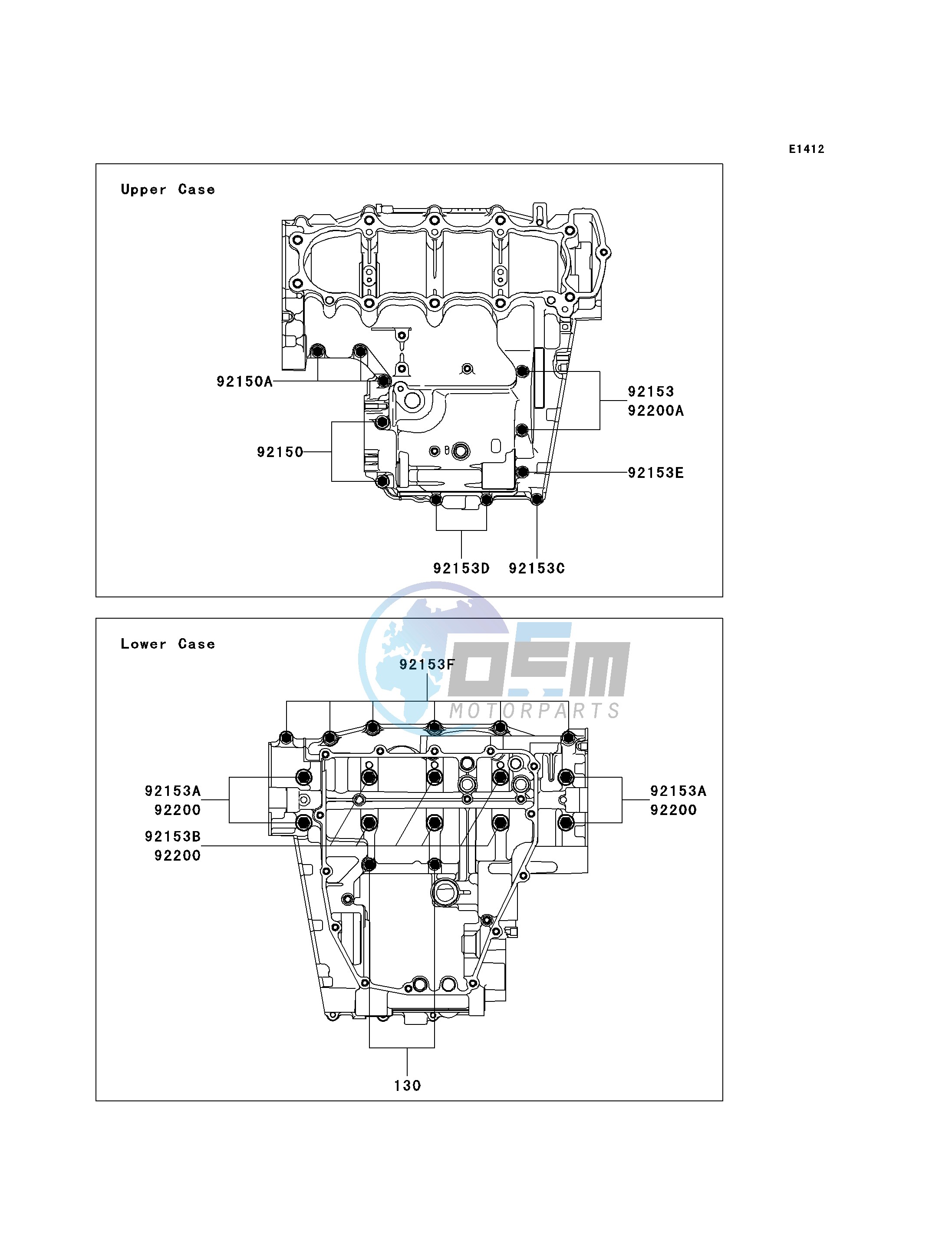 CRANKCASE BOLT PATTERN