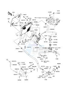 KVF 750 E [BRUTE FORCE 750 4X4I NRA OUTDOORS] (E8F-E9FA) E8FA drawing RADIATOR