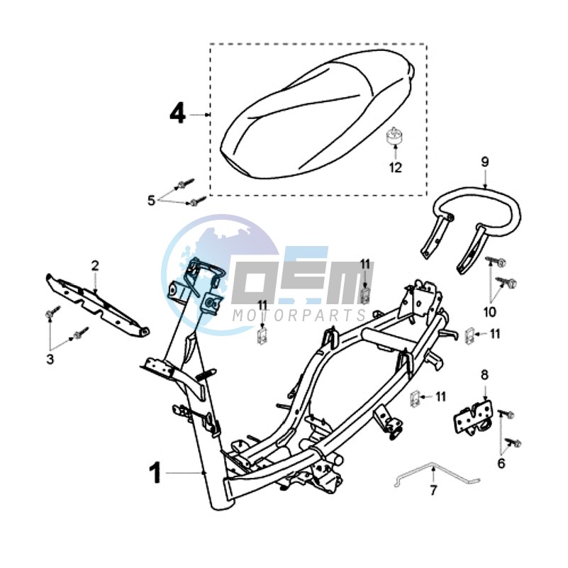 FRAME AND SADDLE