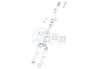 Liberty 50 4t Delivery Single disc drawing Fork steering tube - Steering bearing unit