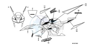 CBR600RR9 UK - (E / MK) drawing MARK/STRIPE (6)