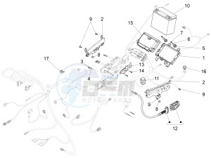 California 1400 Touring ABS USA-CND 1380 drawing Rear electrical system