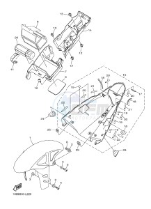 YZF-R1 YZF-R1E 998 R1 (2SG3) drawing FENDER