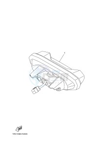 MT09 900 (1RCL 1RCM) drawing TAILLIGHT