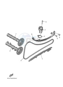 XP530D XP530D-A TMAX DX ABS (BC33) drawing CAMSHAFT & CHAIN