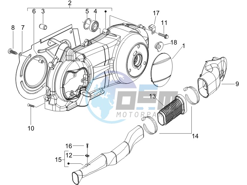 Crankcase cover - Crankcase cooling