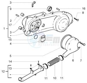 NRG 50 power DD drawing Transmission cover - Belt cooling tube