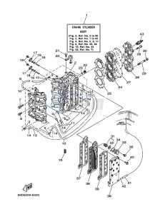 E60HMHDS drawing CYLINDER--CRANKCASE