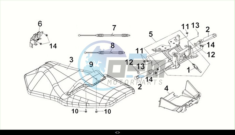 DOUBLE SEAT / MAXSYM TL 508 (TL50W2-EU) (M2)