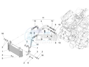 ETV Caponord 1200 drawing Oil cooler