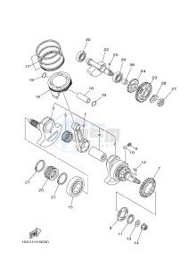 YXM700E YXM700PF VIKING (1XPS) drawing CRANKSHAFT & PISTON