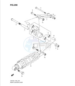 AN400Z drawing REAR CUSHION LEVER