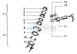 FL2 HP 50 drawing Steering bearing ball tracks