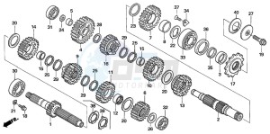 TRX450R drawing TRANSMISSION