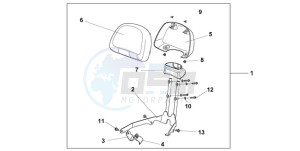 NSA700A9 Australia - (U / MME REF) drawing BACKREST *NHA95M*