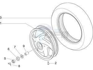 LX 150 4T drawing Rear Wheel