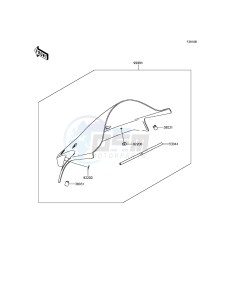 NINJA ZX-10R ABS ZX1000KFFA FR XX (EU ME A(FRICA) drawing Accessory(Windshield)