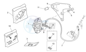 California Vintage 1100 drawing Rear brake caliper