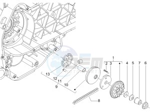 Runner 125 VX 4t SC e3 (UK) UK drawing Driving pulley