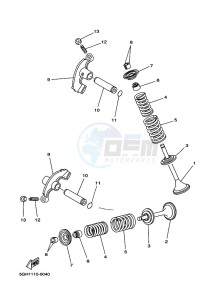 YFM450FWB KODIAK 450 (BJ5X) drawing VALVE