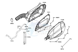 DOWNTOWN 300 I ABS drawing Air Cleaner