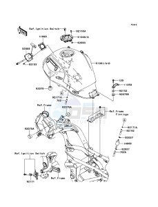 VERSYS KLE650CCF XX (EU ME A(FRICA) drawing Fuel Tank