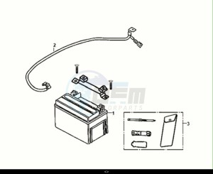 FIDDLE II 50 (AF05W5-NL) (E5) (M1) drawing BATTERY - TOOL BOX