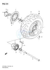 VLR1800 (E3-E28) drawing REAR WHEEL (VLR1800L1 E33)