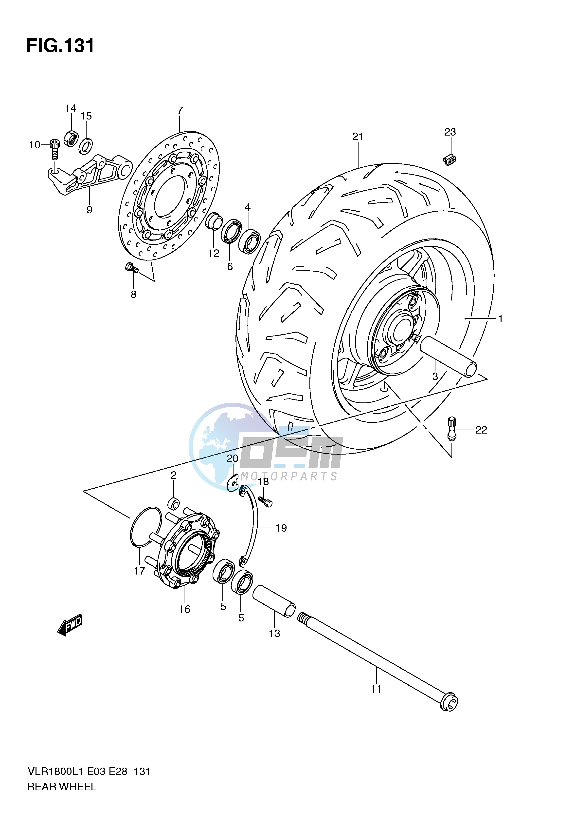 REAR WHEEL (VLR1800L1 E33)