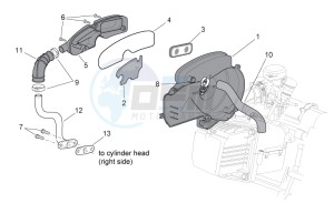 Scarabeo 50 4t 4v e2 drawing Secondary air