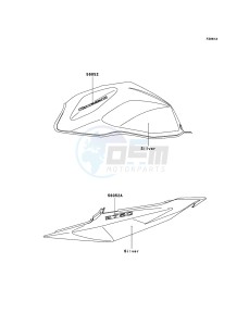 Z750 ZR750J6F FR GB XX (EU ME A(FRICA) drawing Decals(Silver)