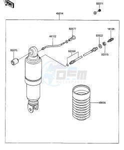 ZG 1000 A [CONCOURS] (A7-A9) [CONCOURS] drawing SHOCK ABSORBER-- S- -