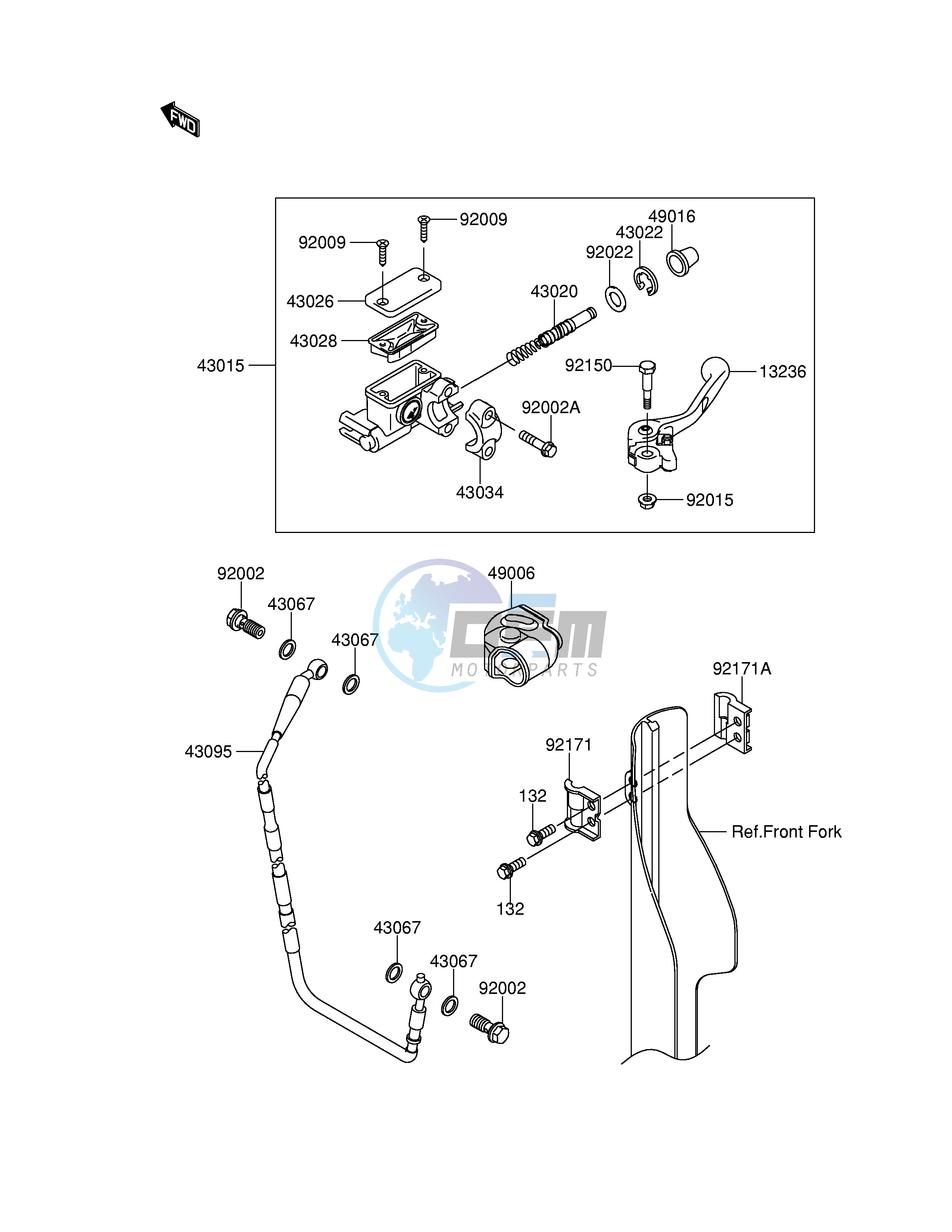 FRONT MASTER CYLINDER