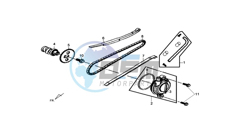 CHAIN / CHAIN TENSIONER / CHAIN GUIDE