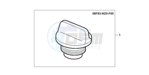 GL1500C VALKYRIE drawing CHROME OIL CAP