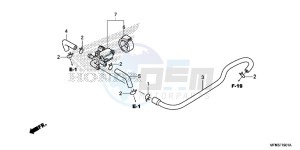 CB1000RAE CB1000R ABS E drawing AIR INJECTION CONTROL VALVE