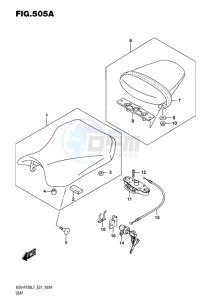 GSX-R750 EU drawing SEAT