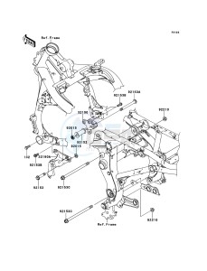 ER-6f ABS EX650B6F GB XX (EU ME A(FRICA) drawing Engine Mount