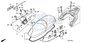 FES1259 France - (F / CMF) drawing SEAT/REAR CARRIER