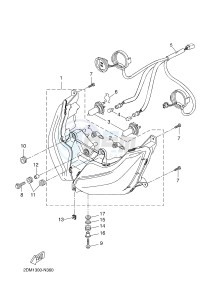 YP125R X-MAX125 (2DM1 2DM1) drawing HEADLIGHT