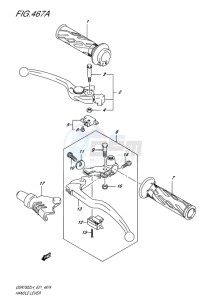 GSR750Z EU drawing HANDLE LEVER