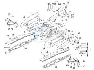 Nexus 250 SP e3 drawing Central cover - Footrests