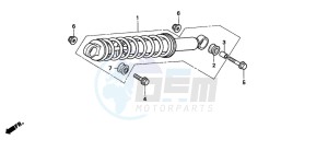 CRF70F drawing REAR CUSHION