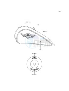 VN 800 B [VULCAN 800 CLASSIC] (B1-B5) [VULCAN 800 CLASSIC] drawing DECALS-- RED_IVOLY- --- VN800-B2- -